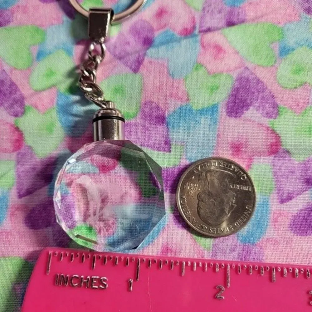 Dog Crystal Keychains with LED Light